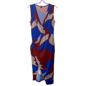 SHEIN multi color sleeveless dress // Wms 4